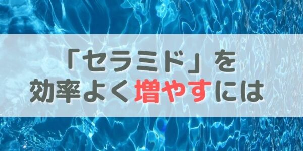 「セラミド」を効率よく増やすなら、“外側と内側”同時にケアを