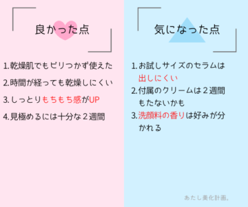 アルティモイストお試しキットの感想